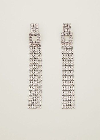 Phase Eight Sparkle Long Jewellery Silver USA | 8735204-QJ